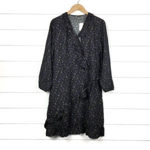 NWT J. McLaughlin Floral Wrap Ruffle Dress